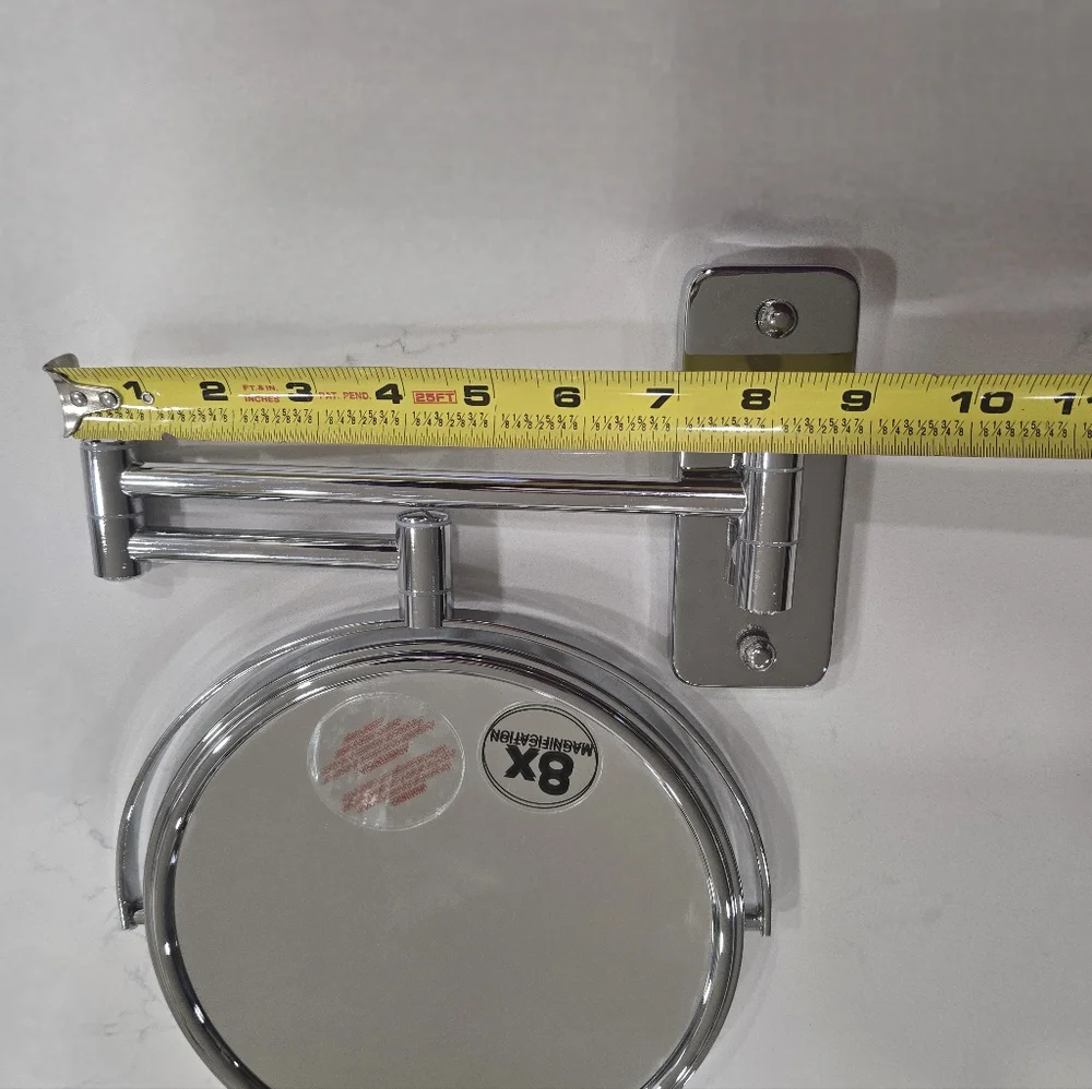 Wall Mount Chrome Arm Swing Mirror